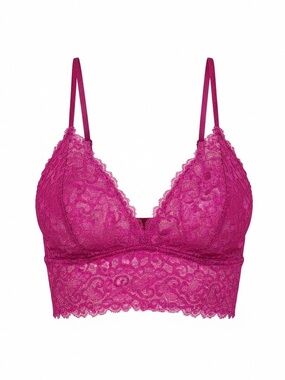 VINTAGE Myonne Fuchsia Lace Bralette